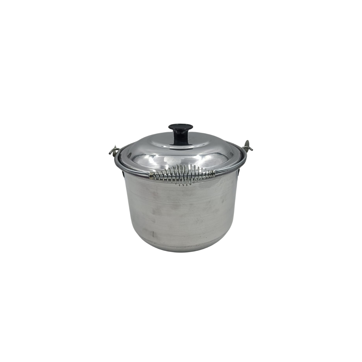 Olla Chica Alta Convexa 16 cm 2.4 Litros de Aluminio con Tapa y Asa Timesa