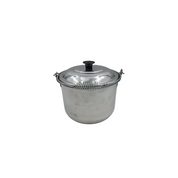 Olla Chica Alta Convexa 16 cm 2.4 Litros de Aluminio con Tapa y Asa Timesa