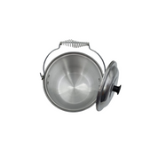 Olla Chica Alta Convexa 16 cm 2.4 Litros de Aluminio con Tapa y Asa Timesa