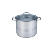 Olla Alta Grande de Acero Inoxidable con Tapa de 31 Litros de 40 cm TKS021 Tab and Kit