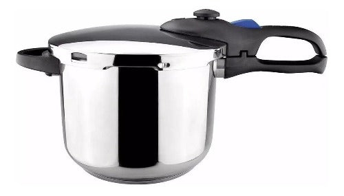 Olla de Presión Express de Acero Inoxidable de 8 Litros Favorit Apto Parrilla de Inducción 01OPFAVOR08 Magefesa