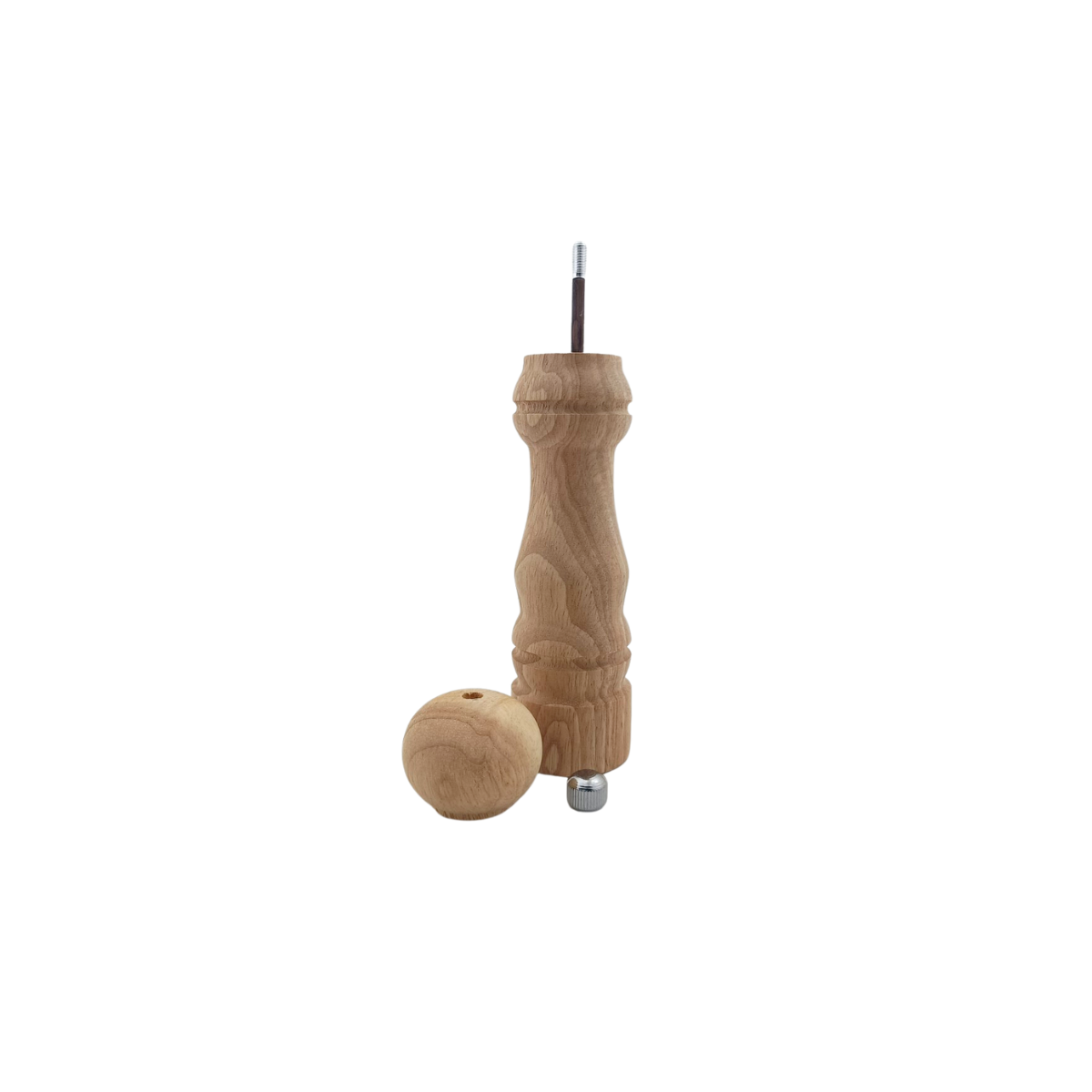 Molino de Madera Mediano para Pimienta Sal Especiero de 17 cm 586017 Metaltex