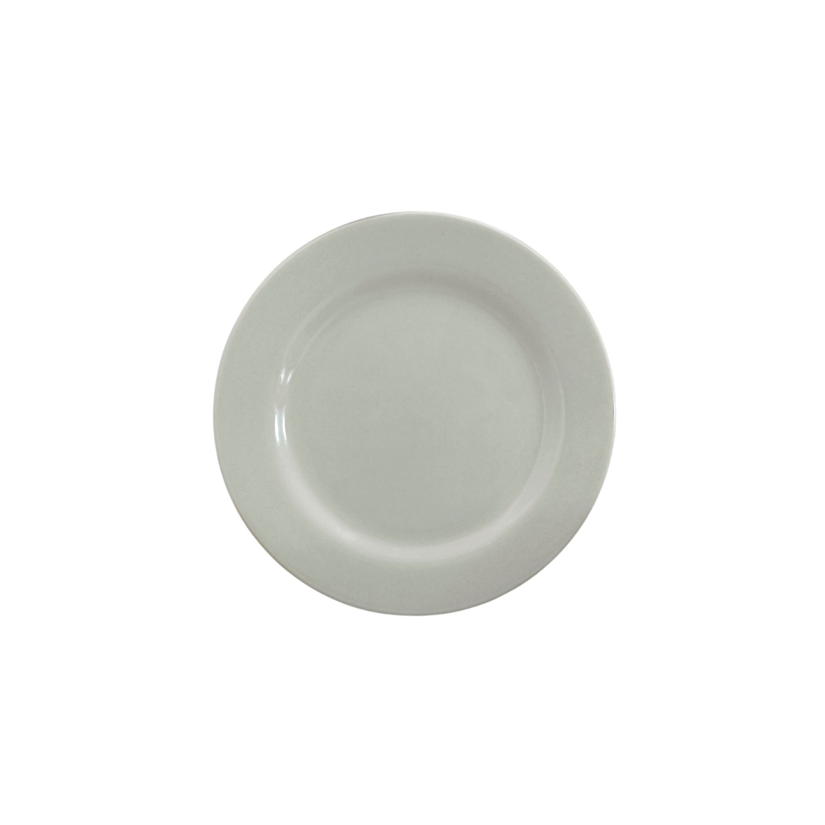Plato Redondo Ensaladero Elegante de Loza tipo Cerámica 20 cm Blanco Nevada Corona