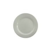 Plato Redondo Ensaladero Elegante de Loza tipo Cerámica 20 cm Blanco Nevada Corona