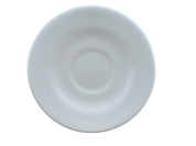 Plato para Taza Redondo Moka 11.5 cm de Loza tipo Cerámica Blanco Nevada Corona