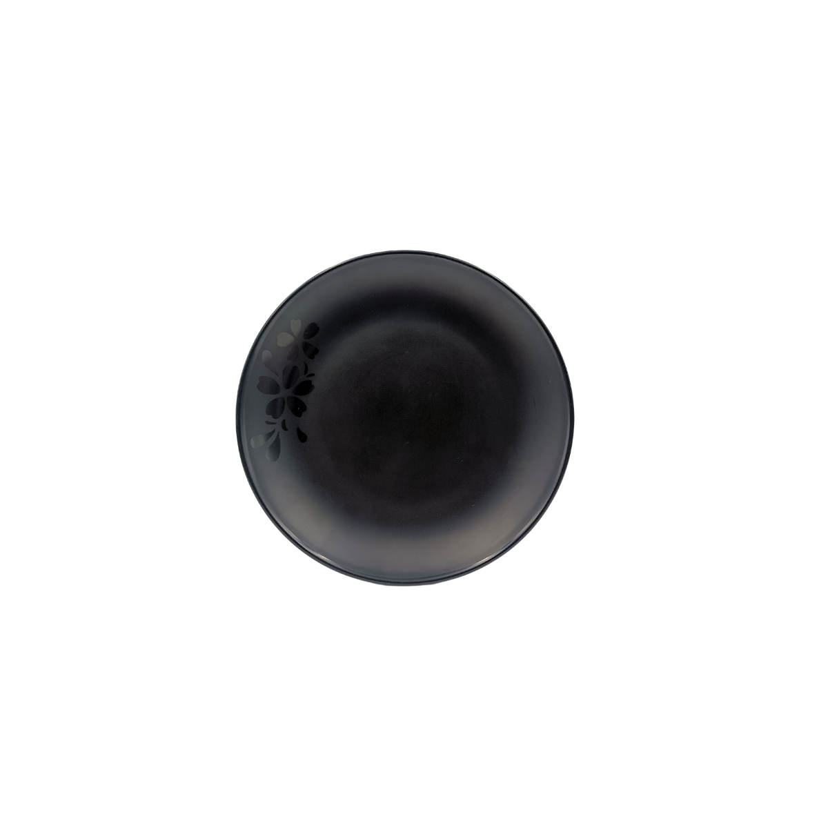 Plato Arrocero Pastelero 20 cm Melamina Resistente tipo Plástico Negro Anforama