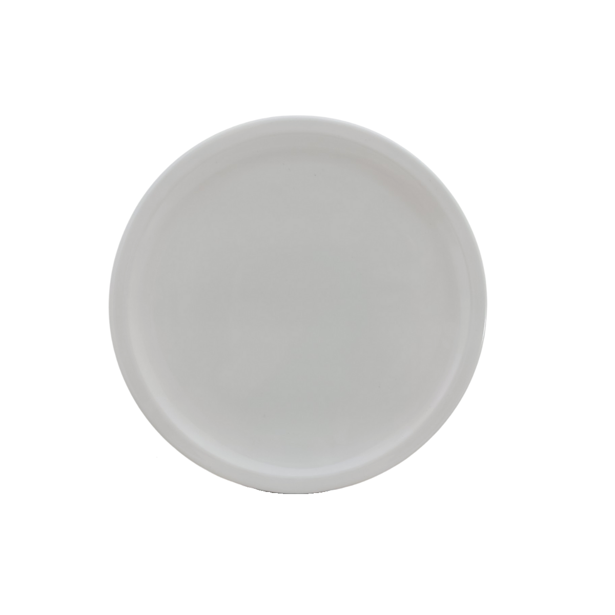 Plato Triche Grande Redondo 25 cm 9.8'' Melamina tipo de Plástico Blanco 84421 Tavola