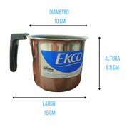 Pocillo de Aluminio con Antiadherente Con Asa 10 cm 690 ml Duraflón 4003901 Ekco