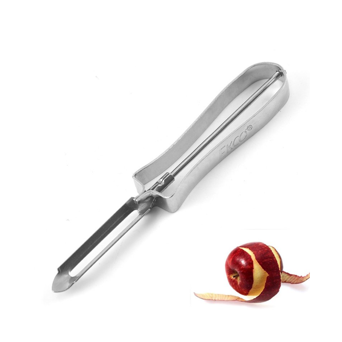 Pelador Milagro de Acero Inoxidable Práctico para Frutas y Verduras 50313 Ekco