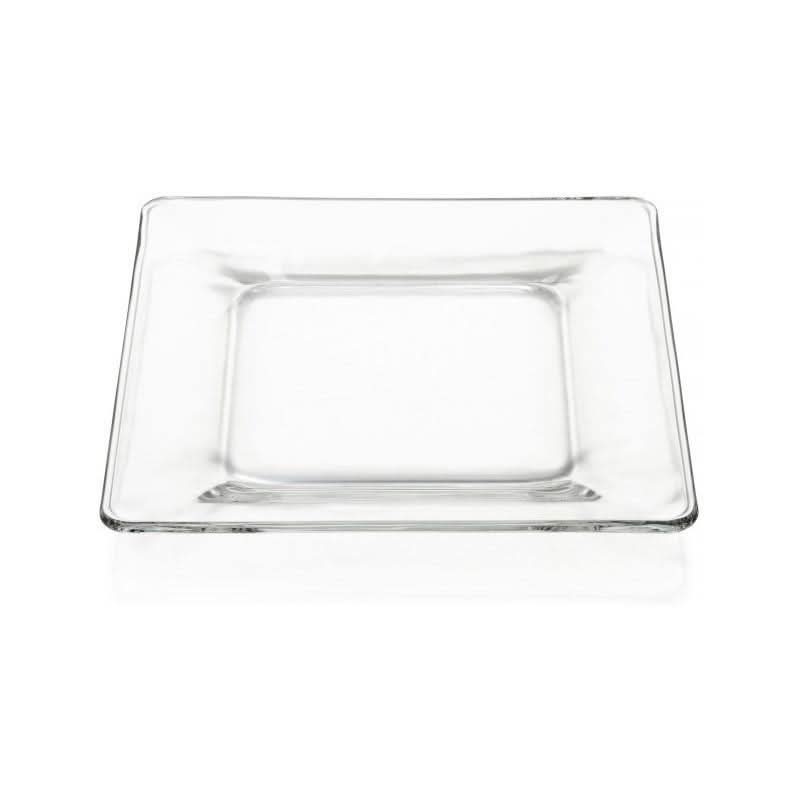 Plato Ensaladero Cuadrado Moderno Elegante de Vidrio 22.5 cm City 1800158 Libbey