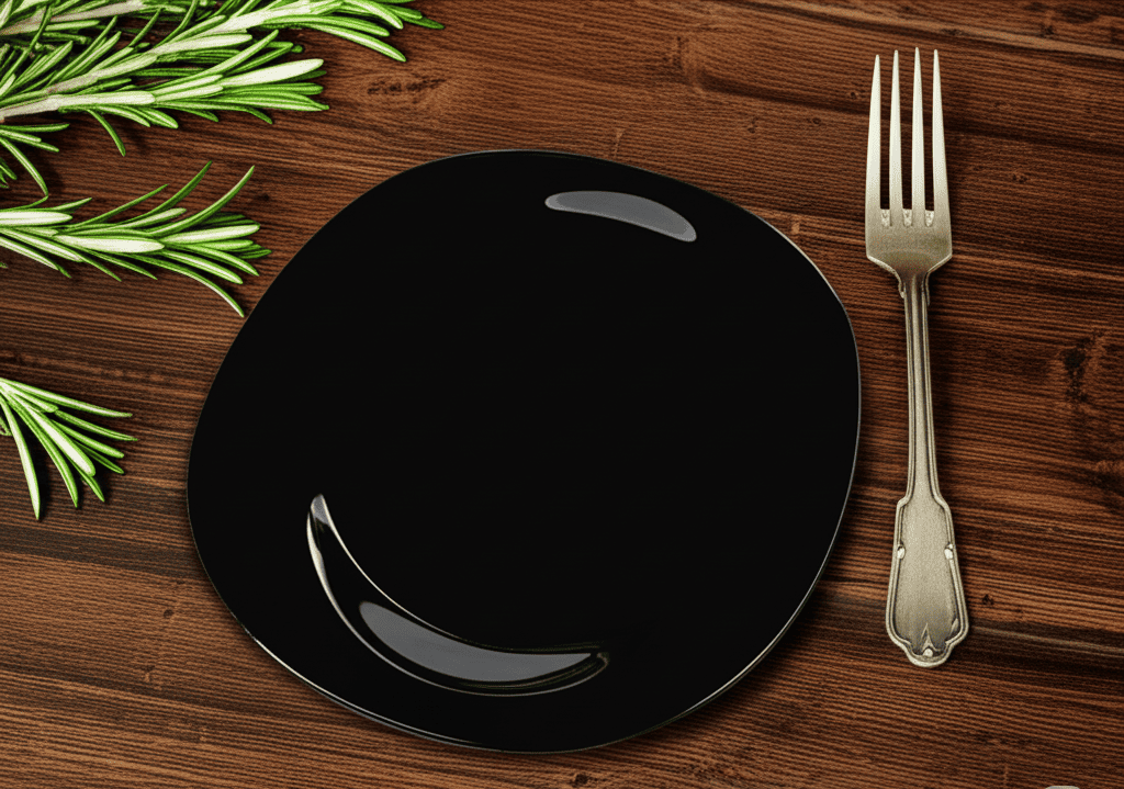 Plato Ensaladero Arrocero Clásico Cuadrado de 20 cm de Vidrio Templado Negro iLuminarc
