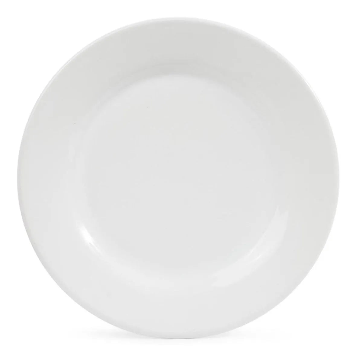 Plato Pastelero de 19 cm de Loza Tipo Cerámica Elegante Clásico Blanco Glacial 310028 Santa Anita