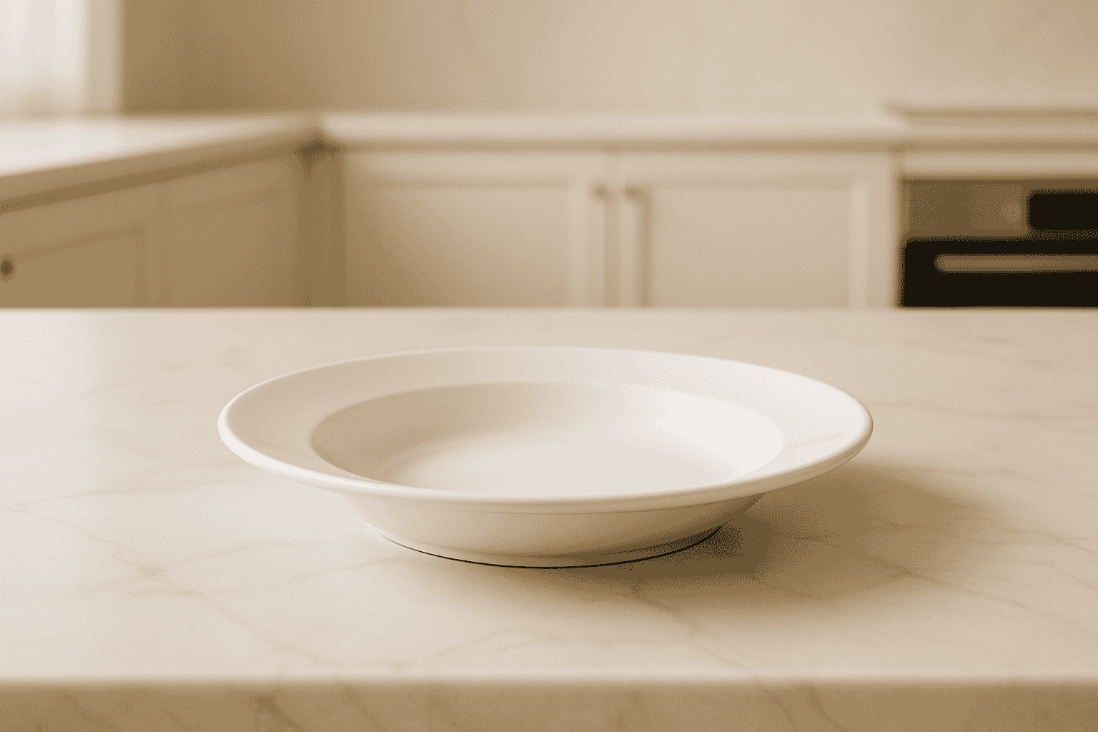 Plato Sopero 23 cm de Loza Tipo Cerámica Elegante Clásico Blanco Glacial 310541 Santa Anita