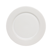 Plato Trinche de 28 cm de Loza tipo Cerámica Elegante Clásico Blanco Glacial 310026 Santa Anita