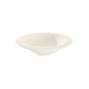 Plato Chico Redondo para Fruta 15 cm de Loza tipo Cerámica Blanco Nevada Corona