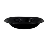Plato Sopero Hondo Clásico Cuadrado de 21.5 cm de Vidrio Templado Negro ILuminarc
