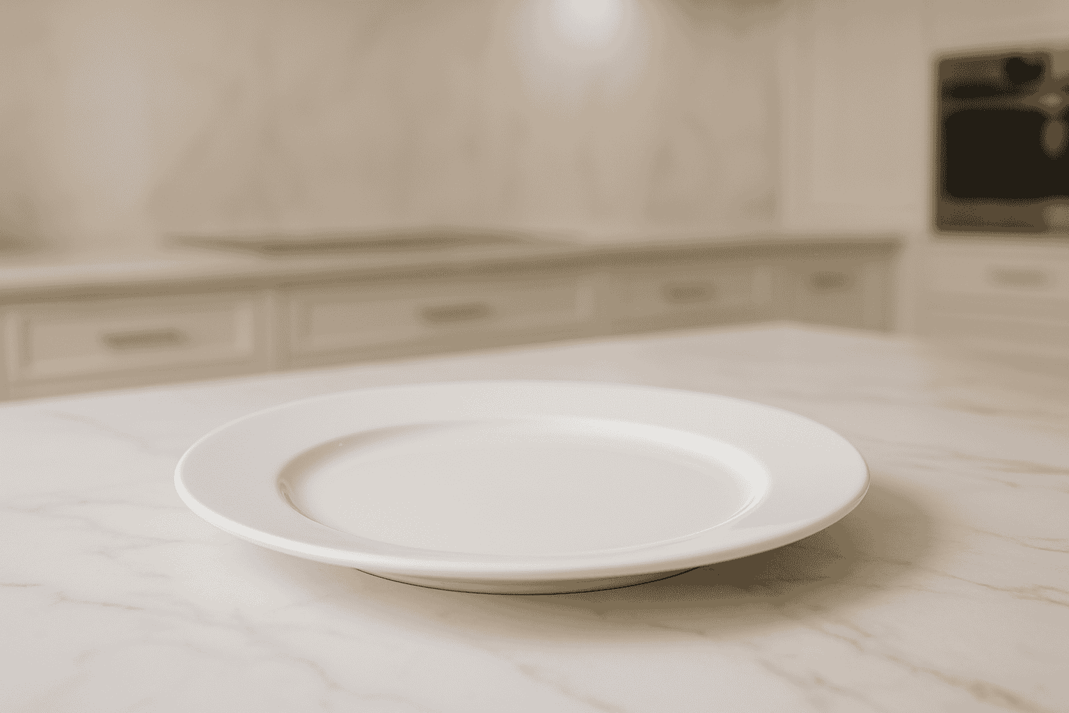 Plato base de 32 cm de Loza tipo Cerámica Elegante Clásico Blanco Glacial 311138 Santa Anita
