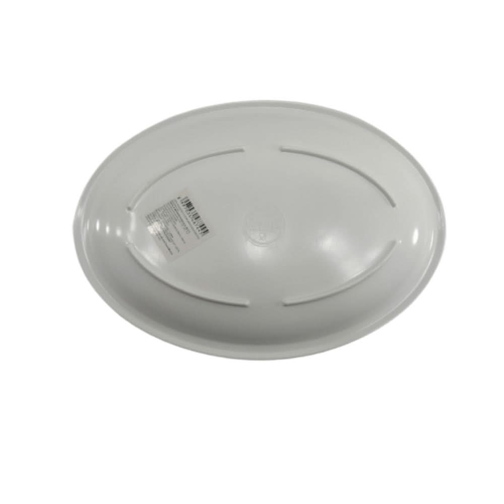 Platón Ovalado de 29 cm 11.4'' de Melamina Resistente tipo Plástico Blanco 84424 Tavola