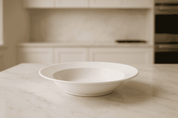 Plato pasta de 31 cm de Loza tipo Cerámica Elegante Clásico Blanco Glacial 310098 Santa Anita