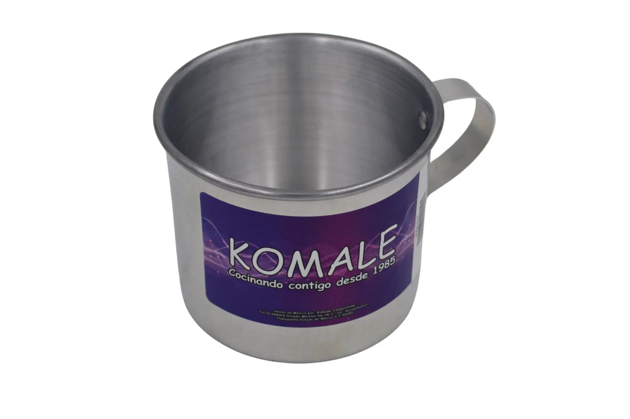 Pocillo Mediano Resistente de Aluminio de 11 cm de 1 Litro Komale 420195 HORECA