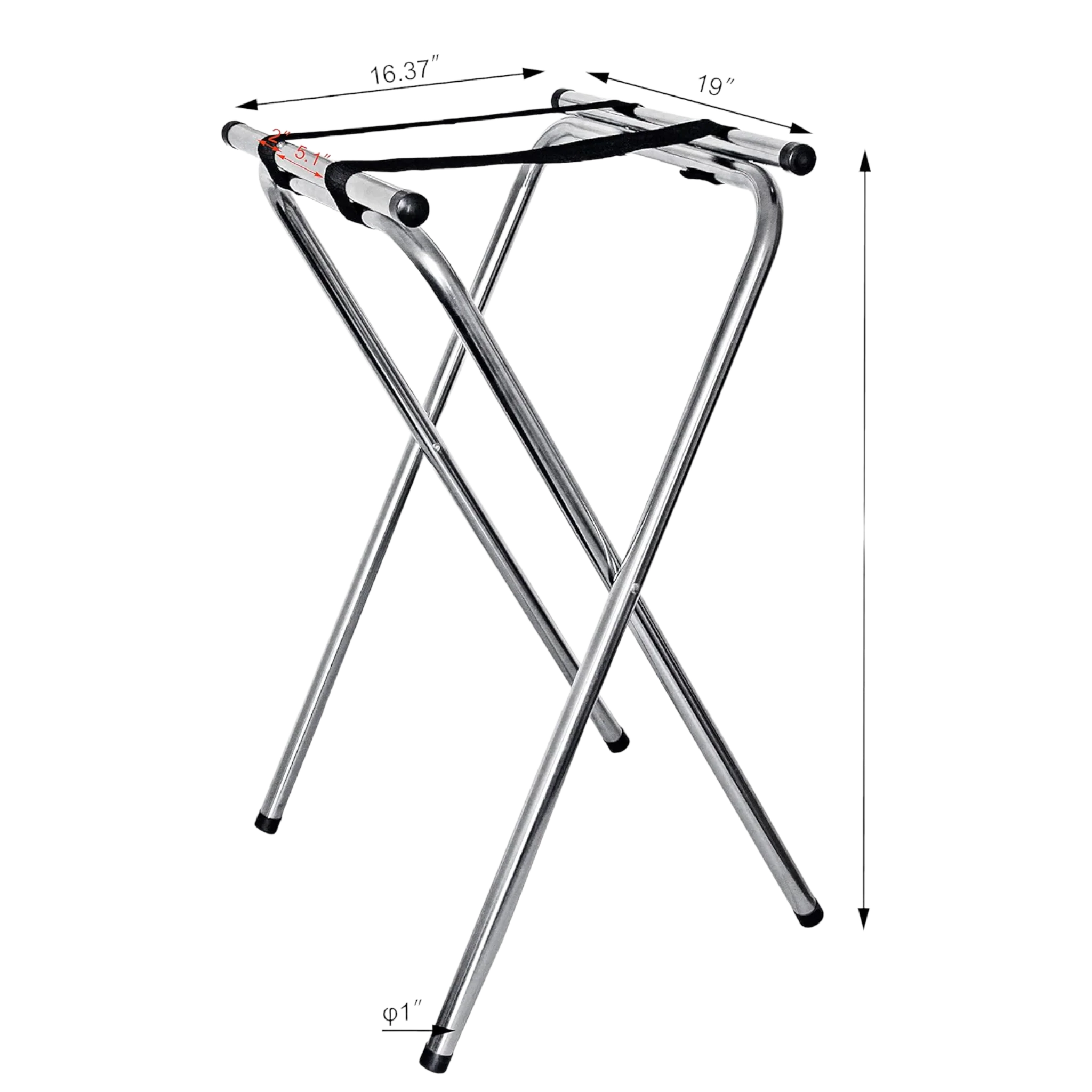 Porta Charolas 3/7'' 16x35x77cm Reforzada de Acero Inoxidable DS0600 Buffetware