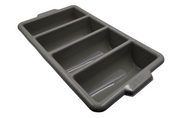 Porta Cubiertos de 4 Divisiones para Restaurante de Plástico Gris Tavola 94011