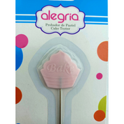 Probador de Pastel 15 cm de Acero Inoxidable con Decorado Muffin Alegria