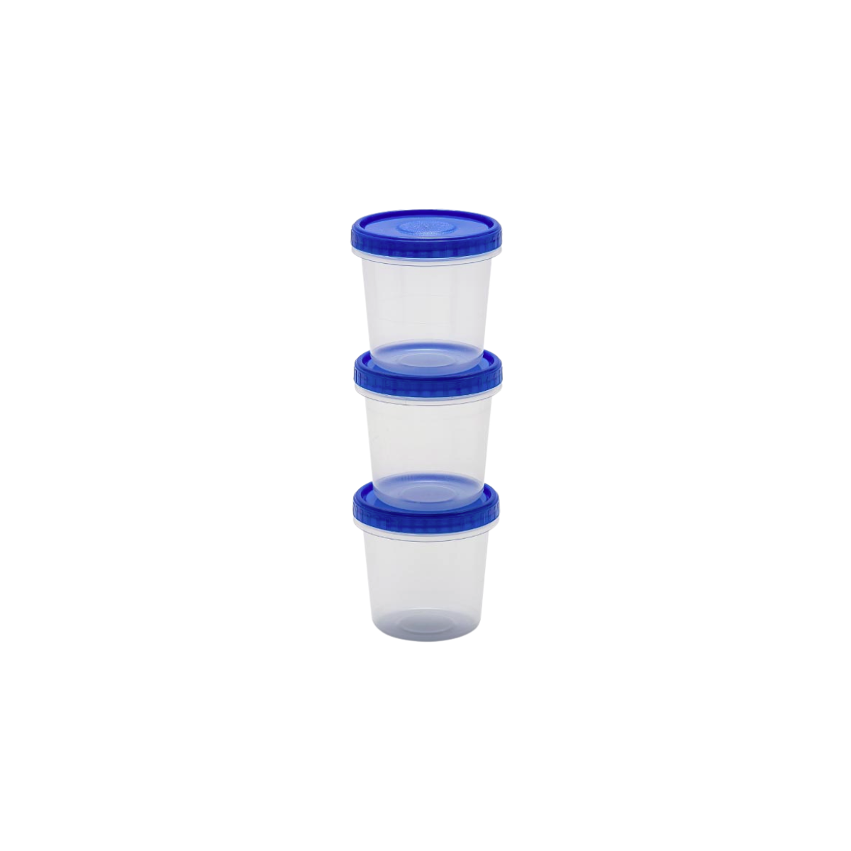 Juego de 3 Recipientes con Tapa Herméticos de Plástico de 200 ml 1917 Cubasa