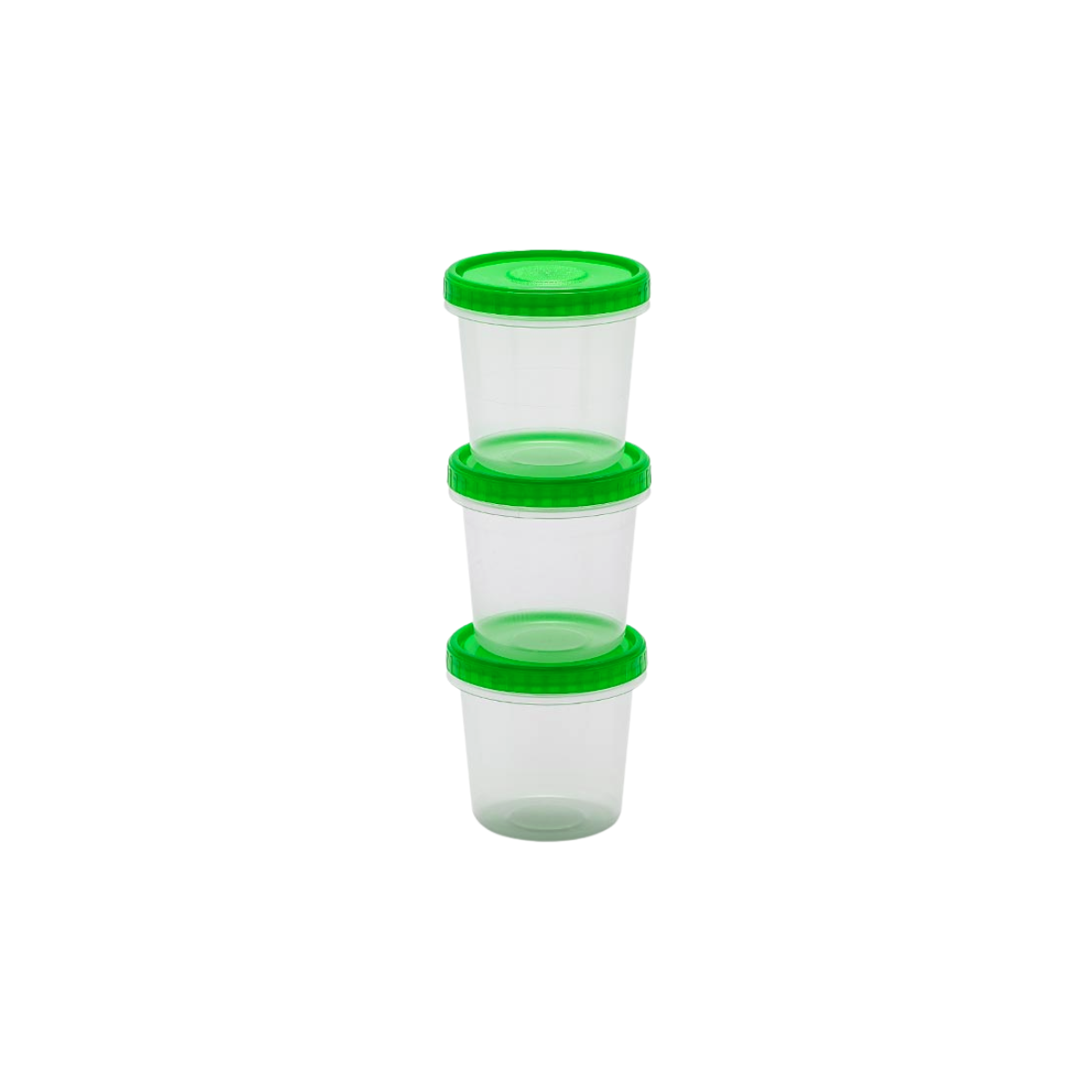 Juego de 3 Recipientes con Tapa Herméticos de Plástico de 200 ml 1917 Cubasa