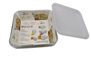 Recipiente Cuadrado de Vidrio con Tapa de Plástico 1.6 Litros Saven n Store A930-1705585 Libbey