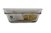 Recipiente Cuadrado de Vidrio con Tapa de Plástico 1.6 Litros Saven n Store A930-1705585 Libbey