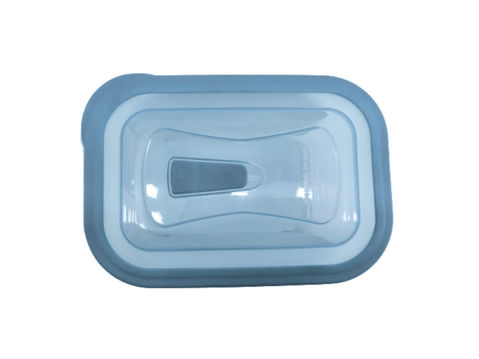 Recipiente Hermético Rectangular de 1.8 Litros de Plástico con Tapa y Valvula Tab and Kit