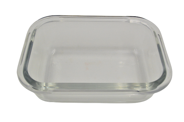 Recipiente Hermético Rectangular 370 ml de Vidrio con Tapa de Broche Vittori