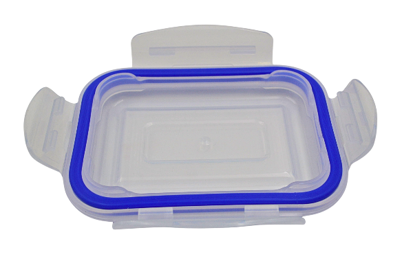 Recipiente Hermético Rectangular 370 ml de Vidrio con Tapa de Broche Vittori