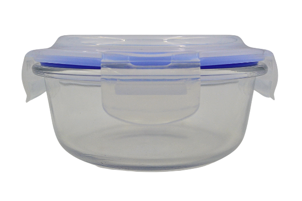 Recipiente Hermético Redondo 400 ml de Vidrio con Tapa de Broche Vittori