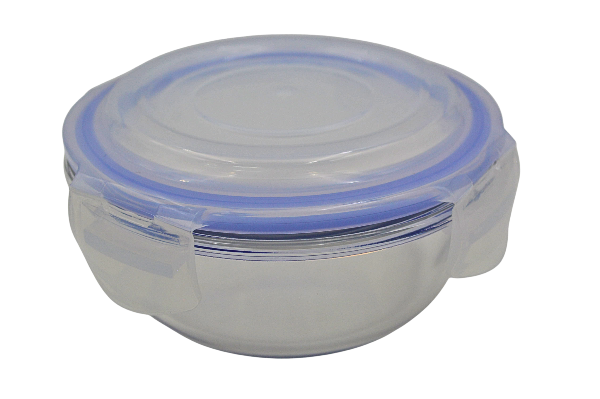 Recipiente Hermético Redondo 400 ml de Vidrio con Tapa de Broche Vittori