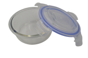 Recipiente Hermético Redondo 400 ml de Vidrio con Tapa de Broche Vittori