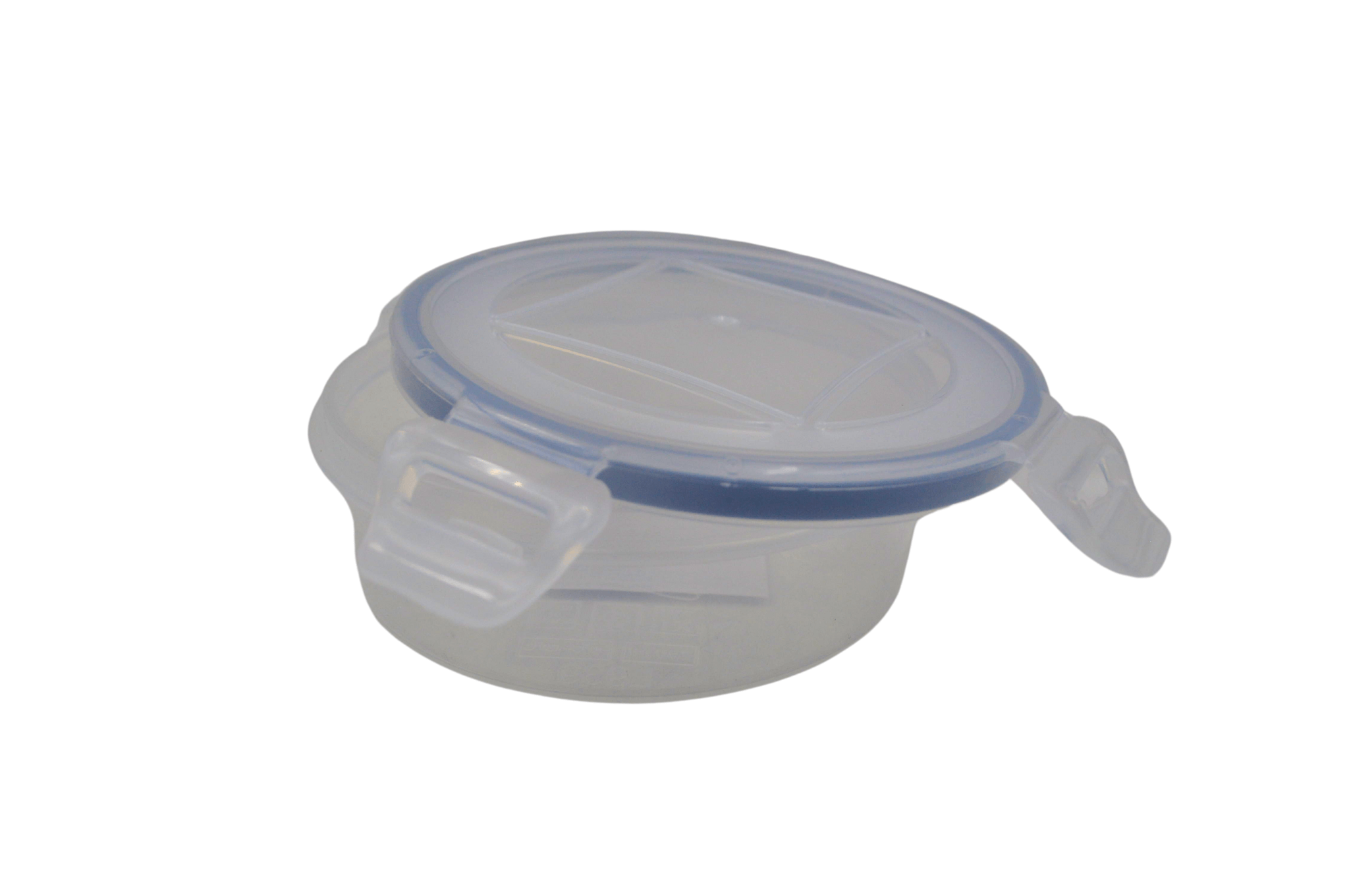 Recipiente Redondo Hermético de 200 ml de Plástico con Tapa L939 Tab and Kit