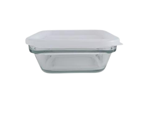 Recipiente Chico Cuadrado 735 ml de Vidrio con Tapa de Plástico Save N Store A929-1718975 Libbey