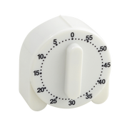 Reloj Timer Cronómetro de Cocina Resorte Manual hasta 60 Minutos Blanco 259200 Metaltex
