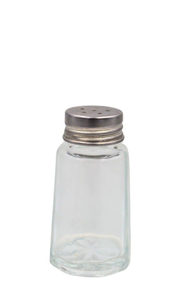 Salero Chico de Vidrio Resistente de 40 ml Octagonal Milán Vidriería Santos 773