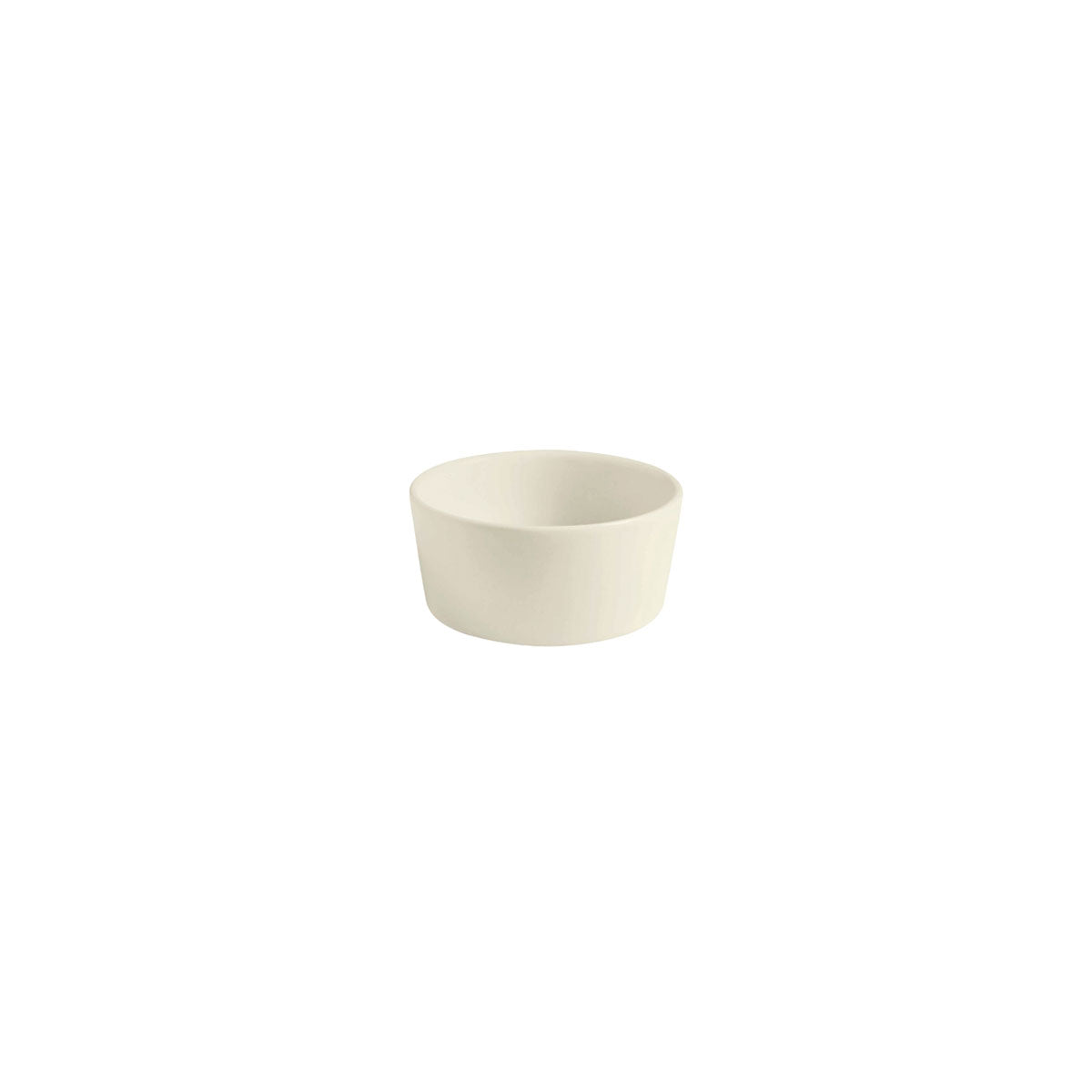 Salsera Chica Elegante de 220 ml de Loza Resistente tipo Cerámica Blanca Nevada Corona