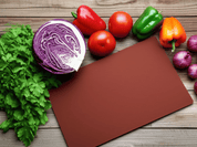 Tabla para Picar de Polietileno Color Café de 60x45x1.5 cm DS303C Buffetware