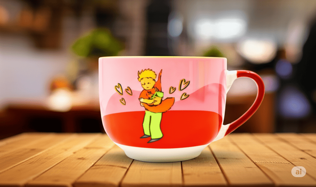 Taza Jumbo de 510 ml de Porcelana El Principito Licencia Oficial Varios Diseños AM101-002 Maki