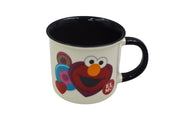 Taza Tarro Jumbo de 345 ml Elmo Plaza Sesamo de Porcelana Resistente Apta Microondas AM74-001V