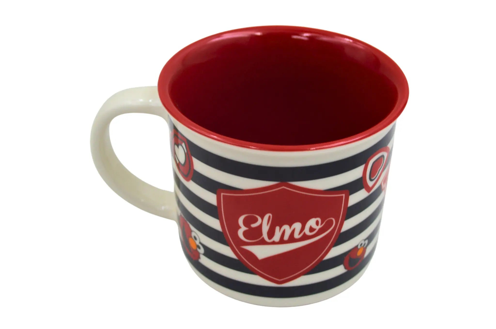 Taza Tarro Jumbo de 345 ml Elmo Plaza Sesamo de Porcelana Resistente Apta Microondas AM74-001V