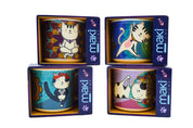 Taza Tarro Jumbo de 470 ml de Porcelana Resistente Apta Microondas Gatos Michis Kawaii Yoga AM93-002