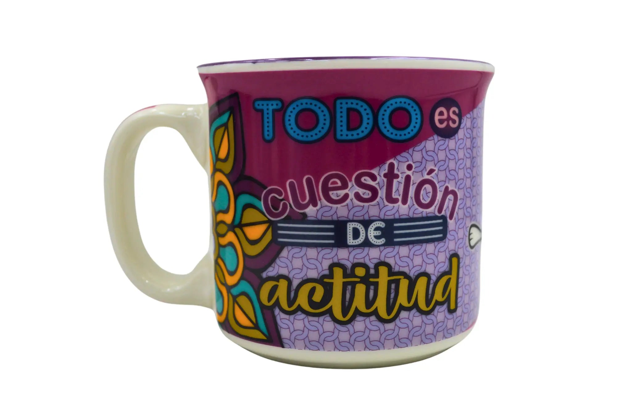 Taza Tarro Jumbo de 470 ml de Porcelana Resistente Apta Microondas Gatos Michis Kawaii Yoga AM93-002