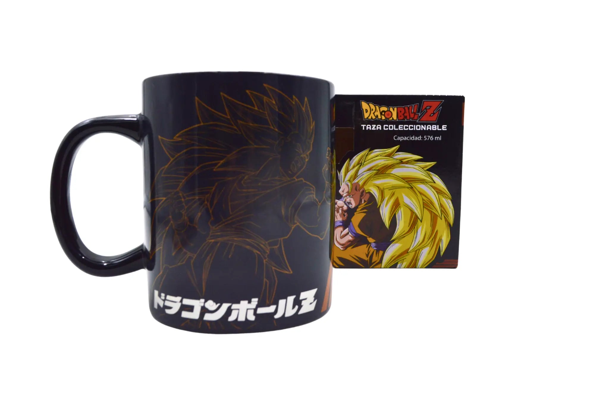Taza Tarro Jumbo de 520 ml de Porcelana Metálica Dragon Ball Z Anime Licencia MBIG-DBZ-01