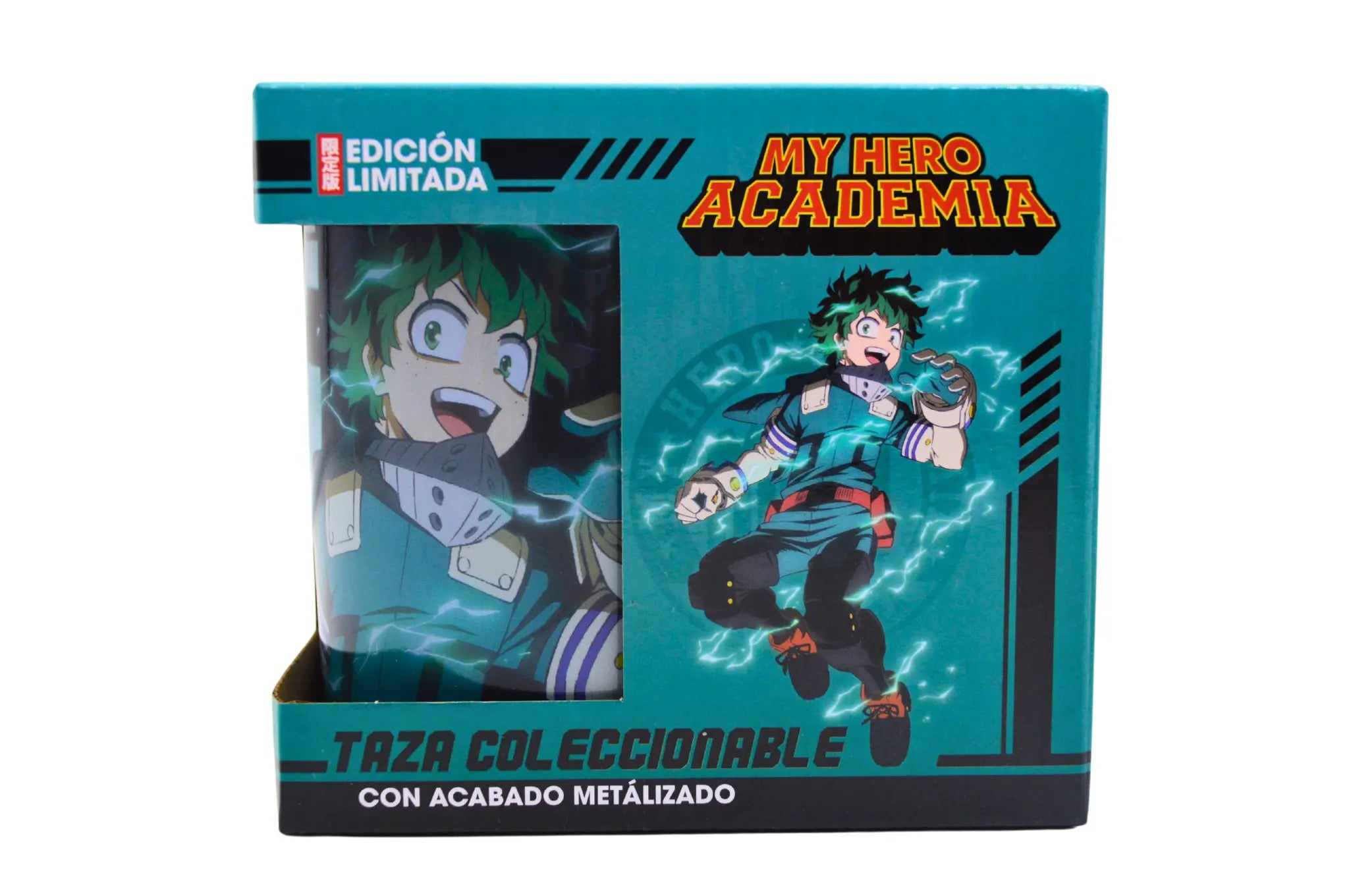 Taza Tarro Jumbo de 520 ml de Porcelana Metalica My Hero Academy Anime Licencia MBIG-MHA-01